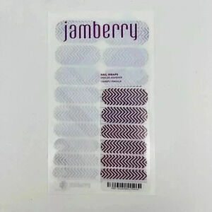 Jamberry Nail Wraps Boysenberry Chevron